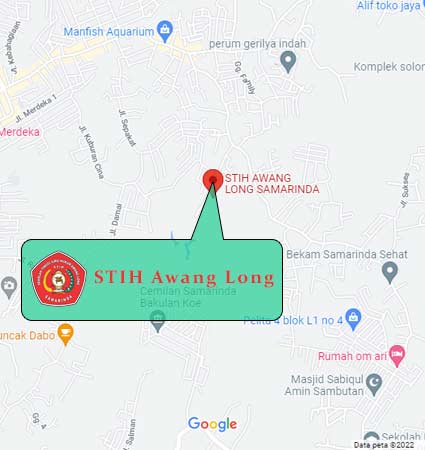 Lokasi dan Peta (Google Map) STIH Awang Long Samarinda Nomor